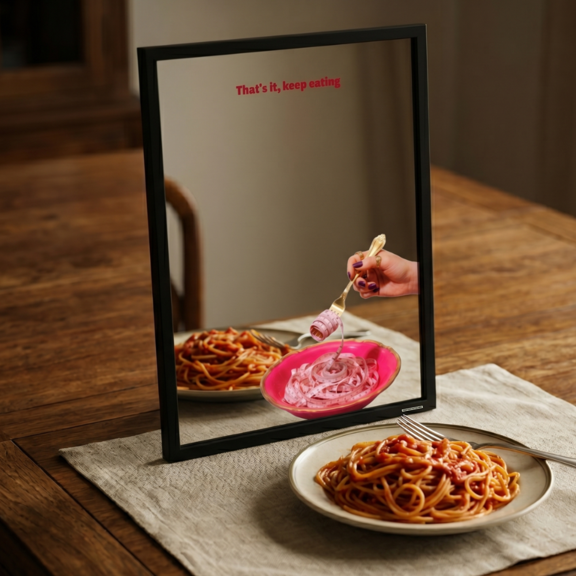 프린터리키치 KITSCHWORK MIRROR 인테리어 거울 DIETER'S PASTA